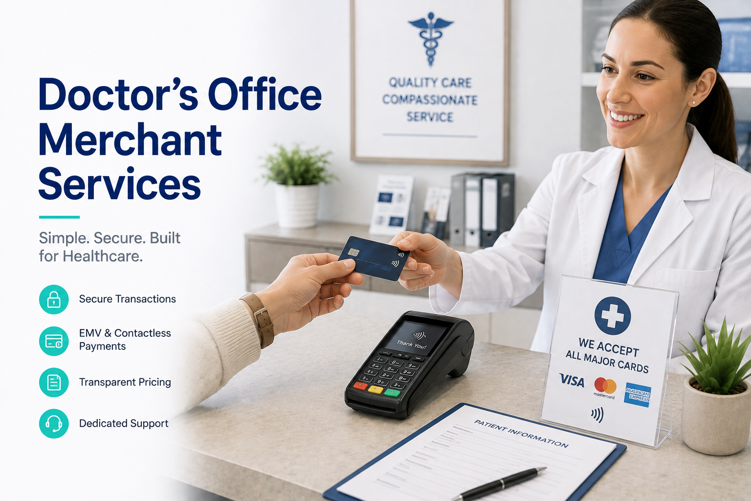 Doctor’s Office Merchant Services: What Small Practices Actually Need